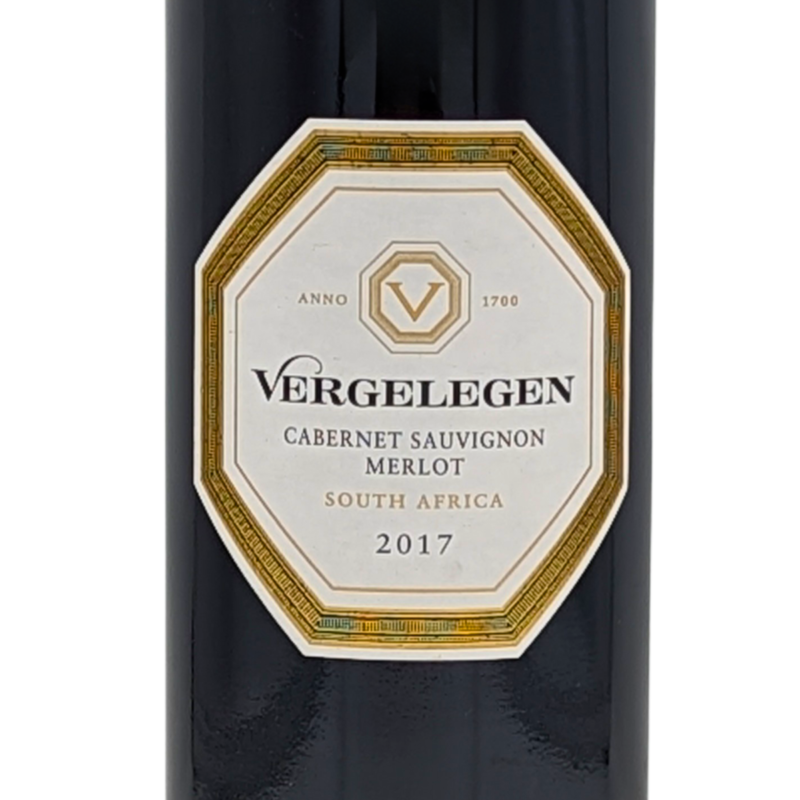 front label of a bottle of Vergelegen Premium CSM