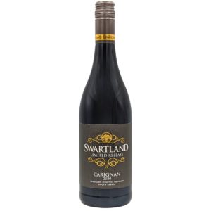 bottle of swartland carignan