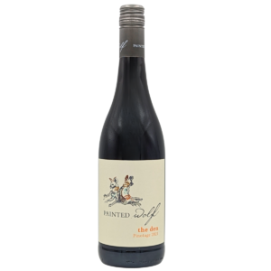 bottle of the den painted wolf pinotage