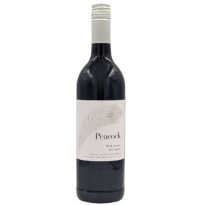 bottle of Peacock Wild Ferment Merlot